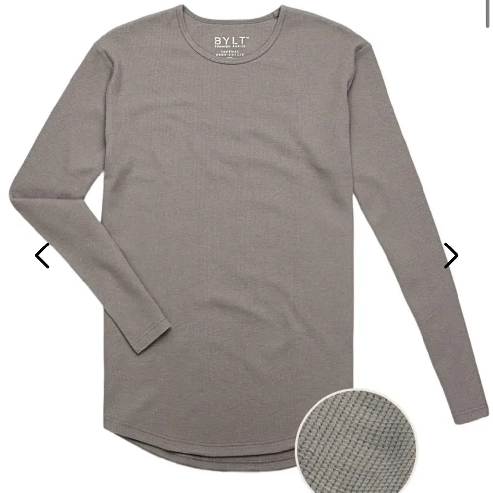 BYLT Basics Men's Long Sleeve Thermal Tee in Olive